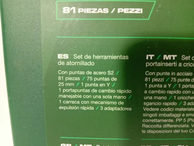 Set 81 Piezas PARKSIDE Carraca