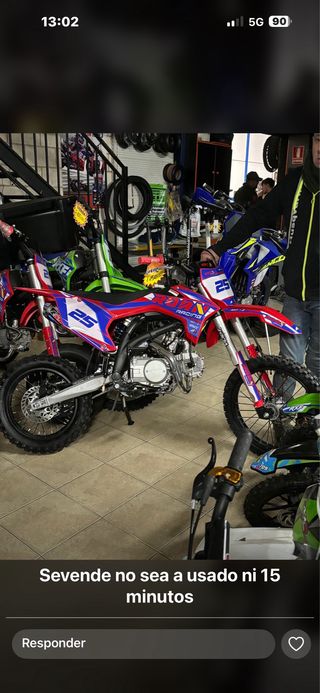 Roan 125 Pikbike Motocross Azul/Rojo