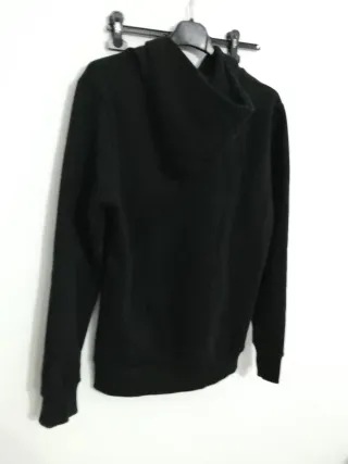 Felpa nera con patch ragazzo 13 anni