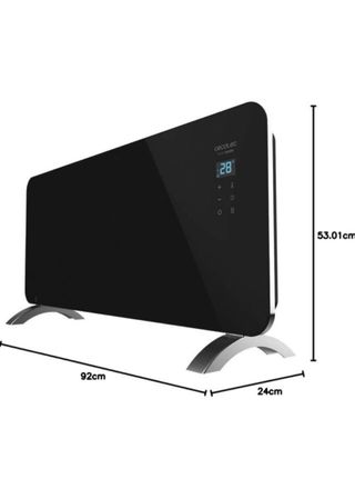 ¡CHOLLO! Cecotec Radiador Negro/Plateado