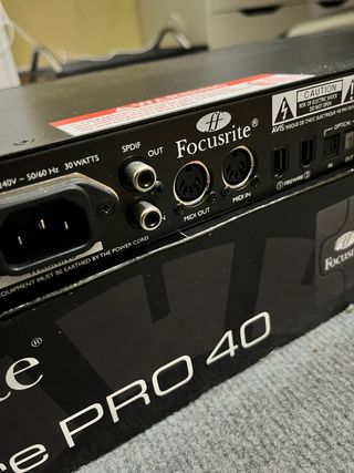 Focusrite Saffire Pro40 Interfaz Audio
