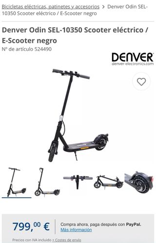 Patinete Denver Odin SEL-1035