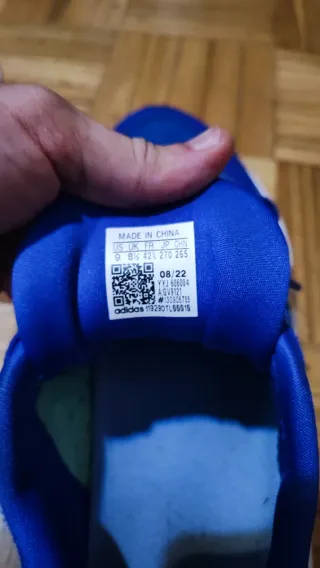 Adidas Deportivas Azul y Plata Adistar