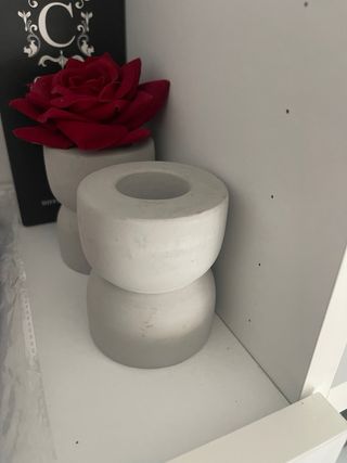 Set 2 vasi decorativi rose rosse