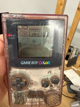 Consola Game Boy Color  Pokemon rojo y manual