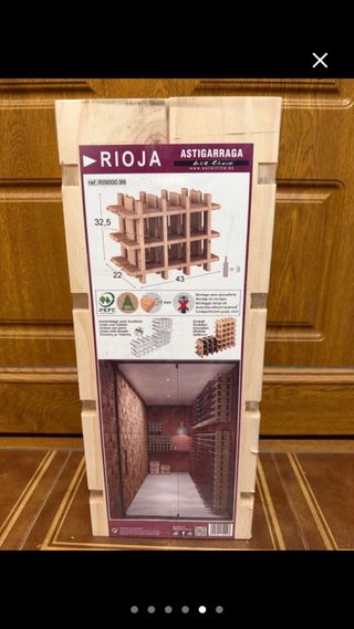 6 Botelleros de Madera NUEVOS