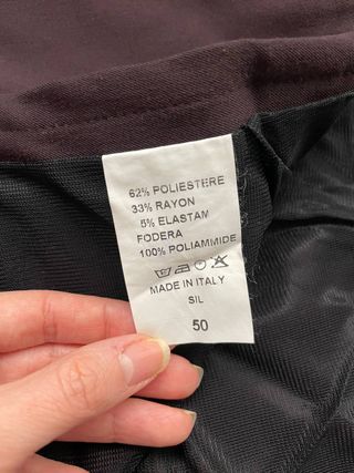 Gonna lunga donna bordeaux taglia 50