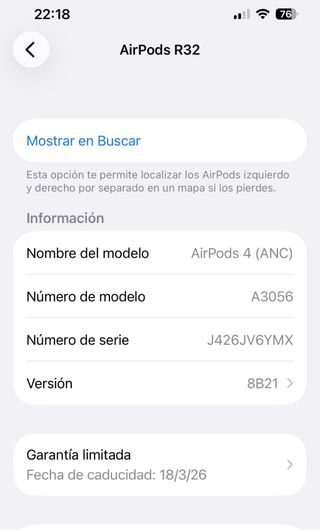 Auriculares Apple AirPods 4 Blancos