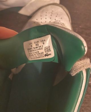 Zapatillas Lacoste Blancas y Verdes