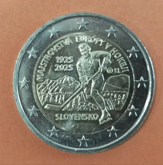 Moneda 2 euros Eslovaquia 2025 Hockey