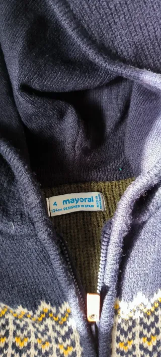 Chaqueta Mayoral niño estilo noruego con capucha