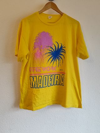 Camiseta Vintage Madeira Firework Amarilla