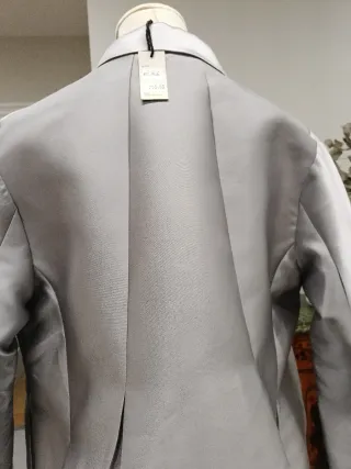 Abrigo fiesta Bona B.h gris plateado talla única