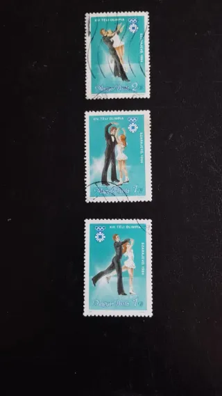 Sellos Patinaje Artístico Hungría - Lote 184