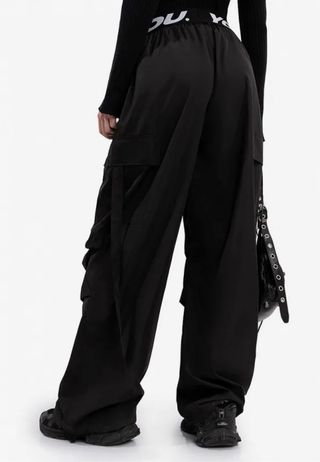 Pantalones cargo negros Y2K