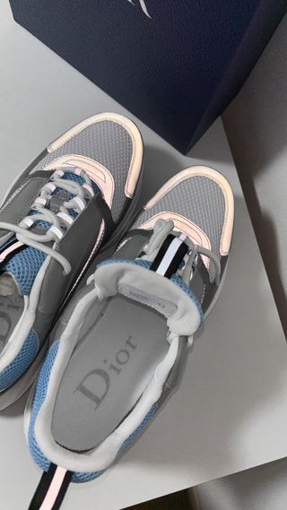 Dior B22 Sneakers Grigio Blu