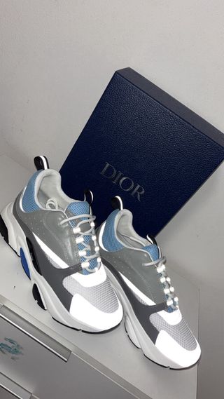 Dior B22 Sneakers Grigio Blu