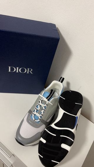 Dior B22 Sneakers Grigio Blu