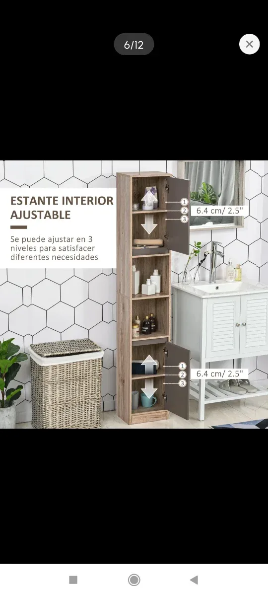 Armario columna de baño