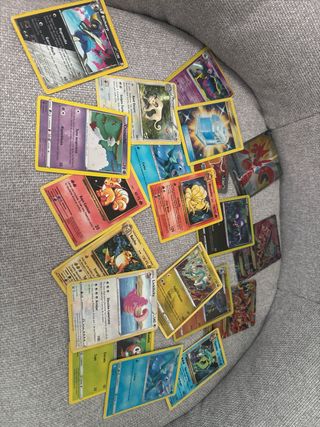 Cartas Pokémon usadas