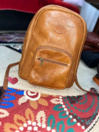 Mochila de cuero marrón  Cuero original nueva