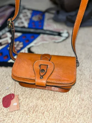 Mochila de cuero marrón  Cuero original nueva