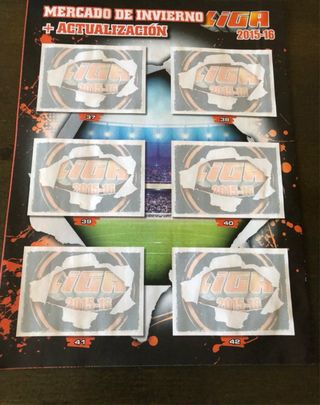 41 Cromos liga este 2015 2016 MERCADO DE INVIERNO