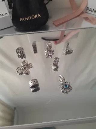 Pulsera Pandora Corazón Dorado Plata