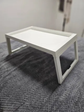 Tavolo Pieghevole per Letto IKEA Bianco
