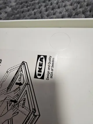 Tavolo Pieghevole per Letto IKEA Bianco