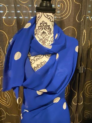 Vestido Zara azul con topos