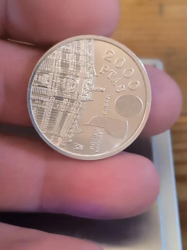 Moneda 2000 Pesetas Plata Madrid 1994