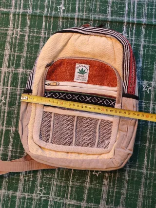 Mochila Himalayan Nepal Cáñamo. Nueva sin estrenar
