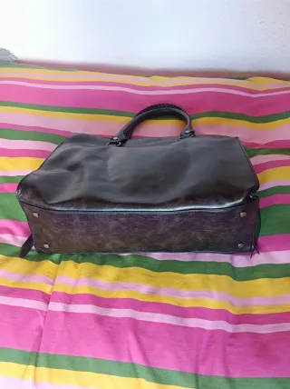 Bolso de hombro negro city bag estilo vintage