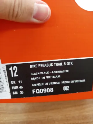 Nike Air Zoom Pegasus trail 5 Goretex T46