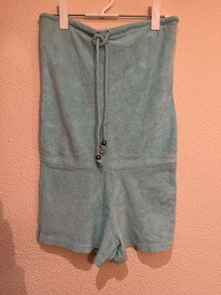 Mono azul tela toalla