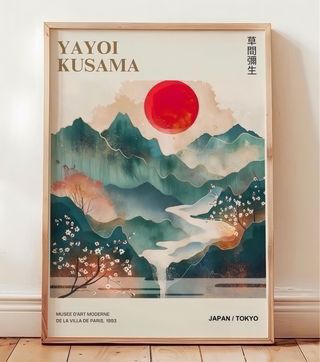 Poster di Yayoi Kusama – Praterie e Montagne Giapp