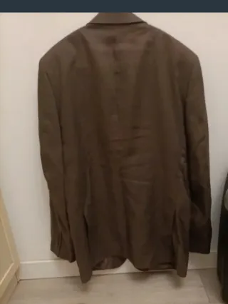 Chaqueta Lino Hombre Marrón