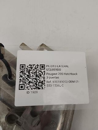 Piloto lateral izq peugeot 01-550-1506l-c 205 1909