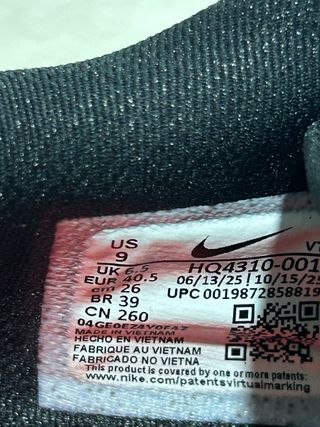 Nike Mind 002 Negro Cromado W