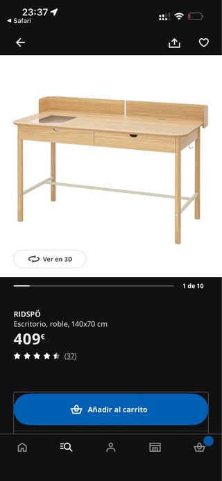 Scrivania in legno IKEA