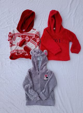 3 felpe bambina 2 anni (24 mesi)