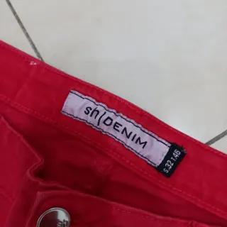 Pantaloni rossi elasticizzati taglia 46