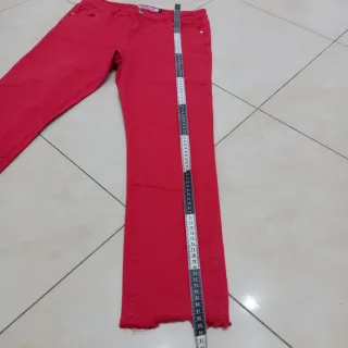 Pantaloni rossi elasticizzati taglia 46