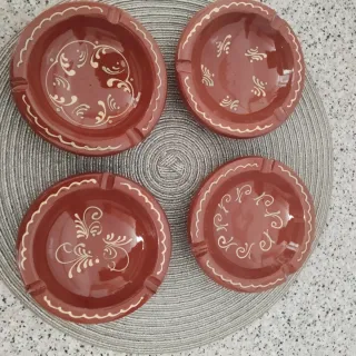 Lote 4 Ceniceros Cerámica Decorados