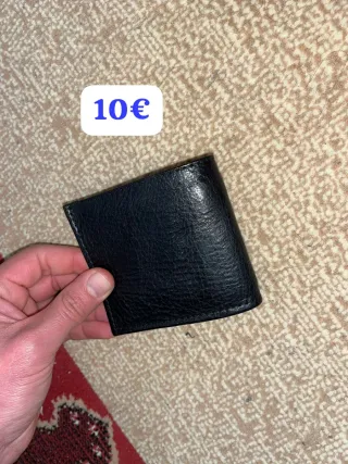 Riñonera negra de cuero original