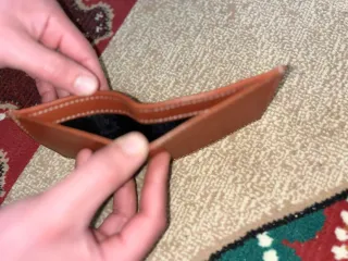 Riñonera negra de cuero original