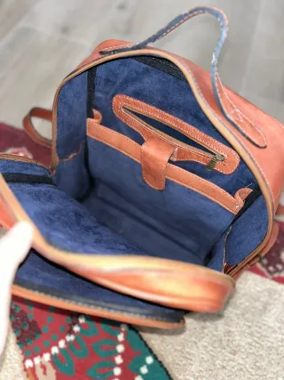 Riñonera negra de cuero original