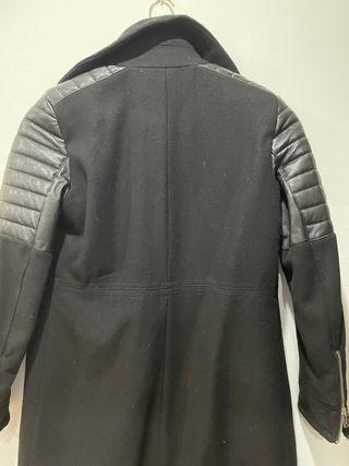 Abrigo 3/4 Mango Negro