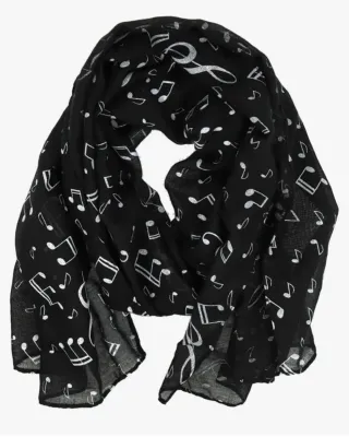 Pañuelo negro notas musicales